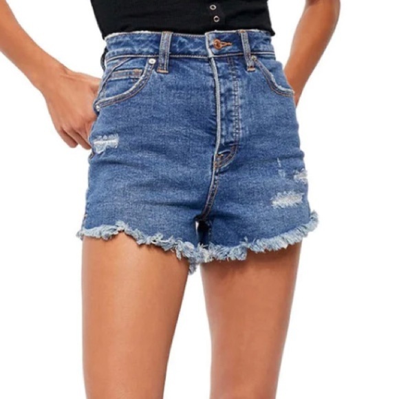 Free People CRVY Vintage High Rise Shorts- NWT- Size 24